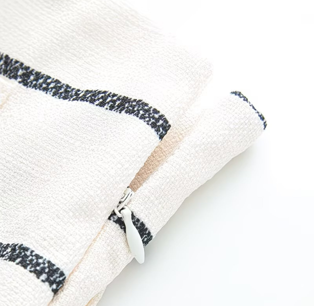 Women's Textured Stripe Short-Sleeve Jacket