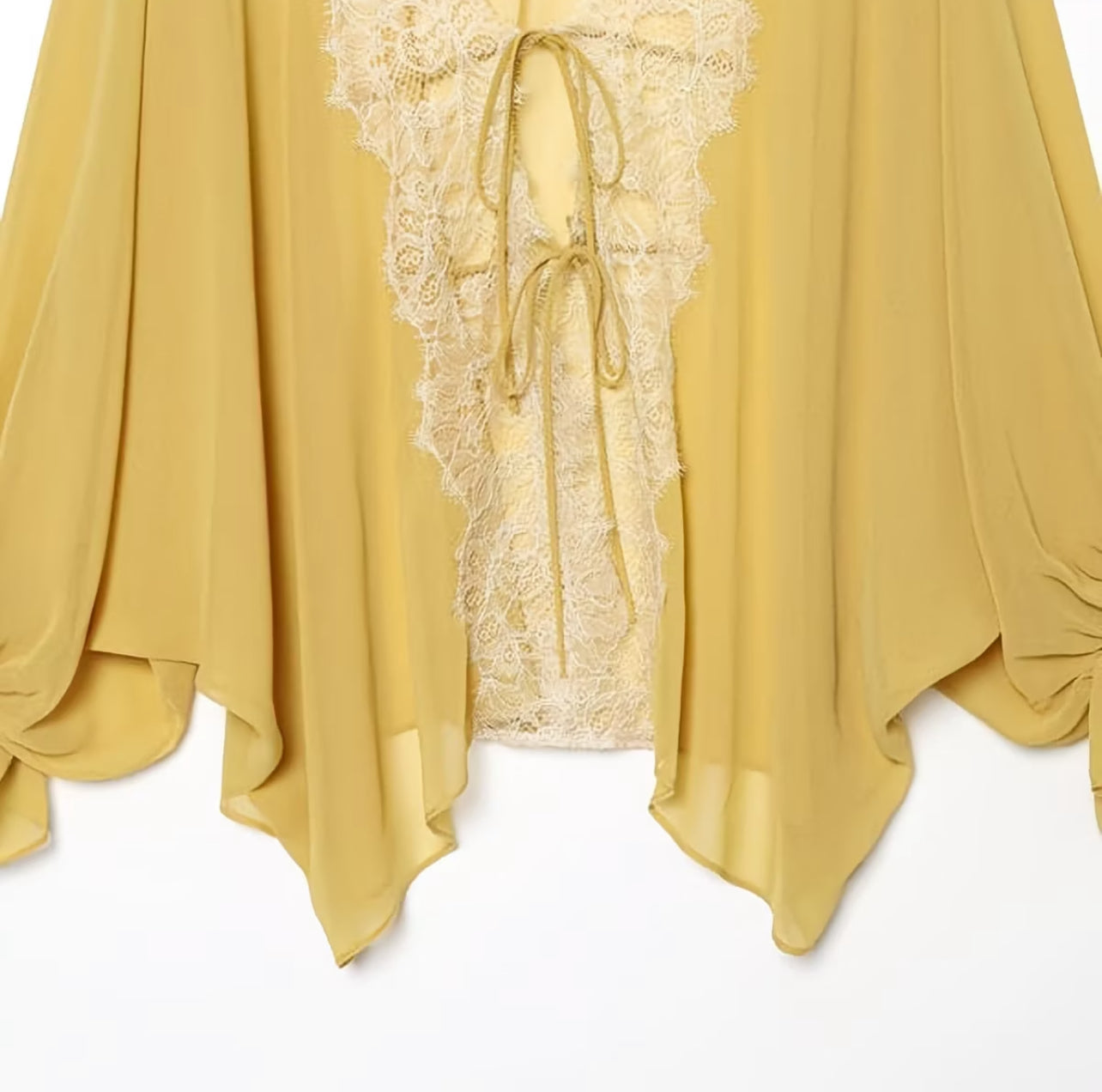 Women's Eyelash Knit Lace V-Neck Cardigan with Front Tie & Batwing Sleeves – Lightweight Beach Cover-Up