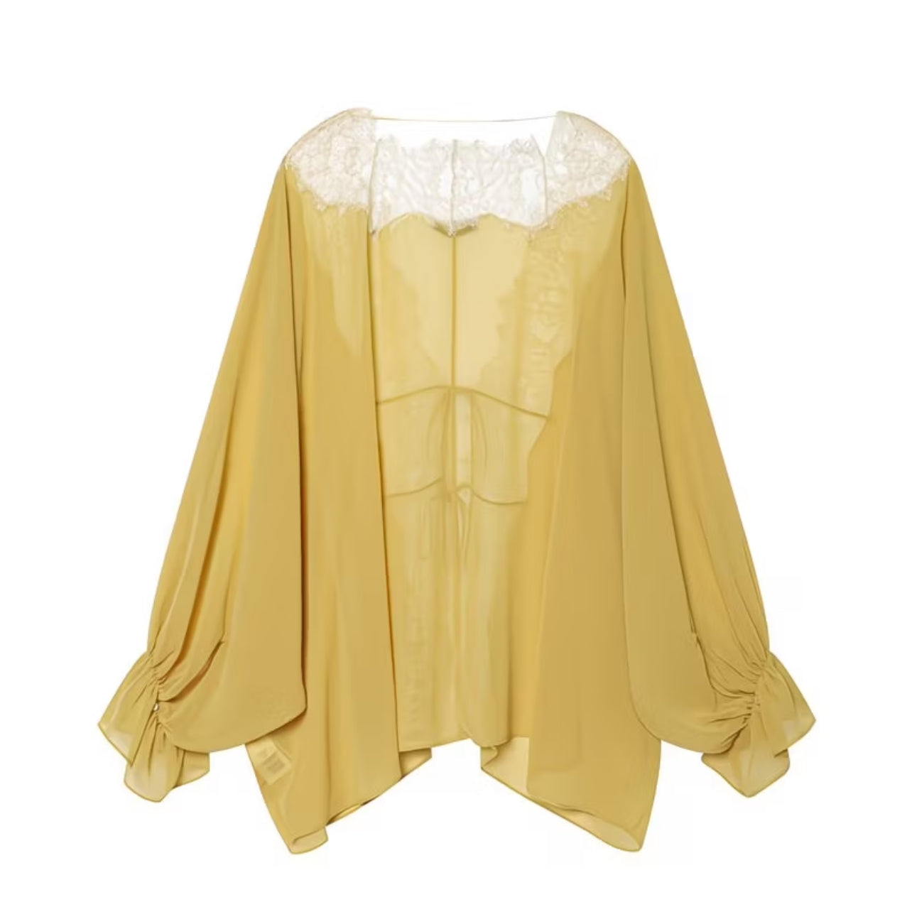 Women's Eyelash Knit Lace V-Neck Cardigan with Front Tie & Batwing Sleeves – Lightweight Beach Cover-Up