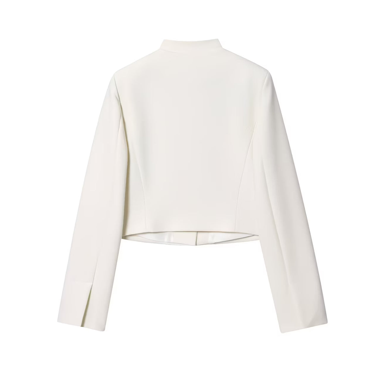The Élan Cropped Blazer – Ivory