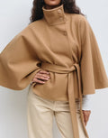 The Cabe Belted Cape Trench Coat