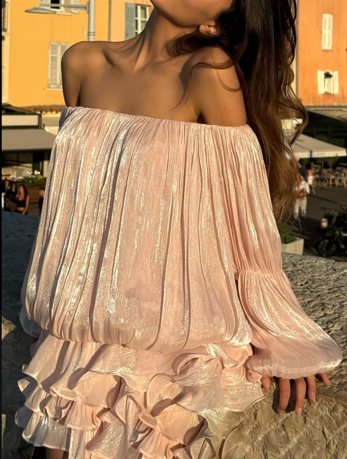 Isla Off-Shoulder Ruffle Mini Dress