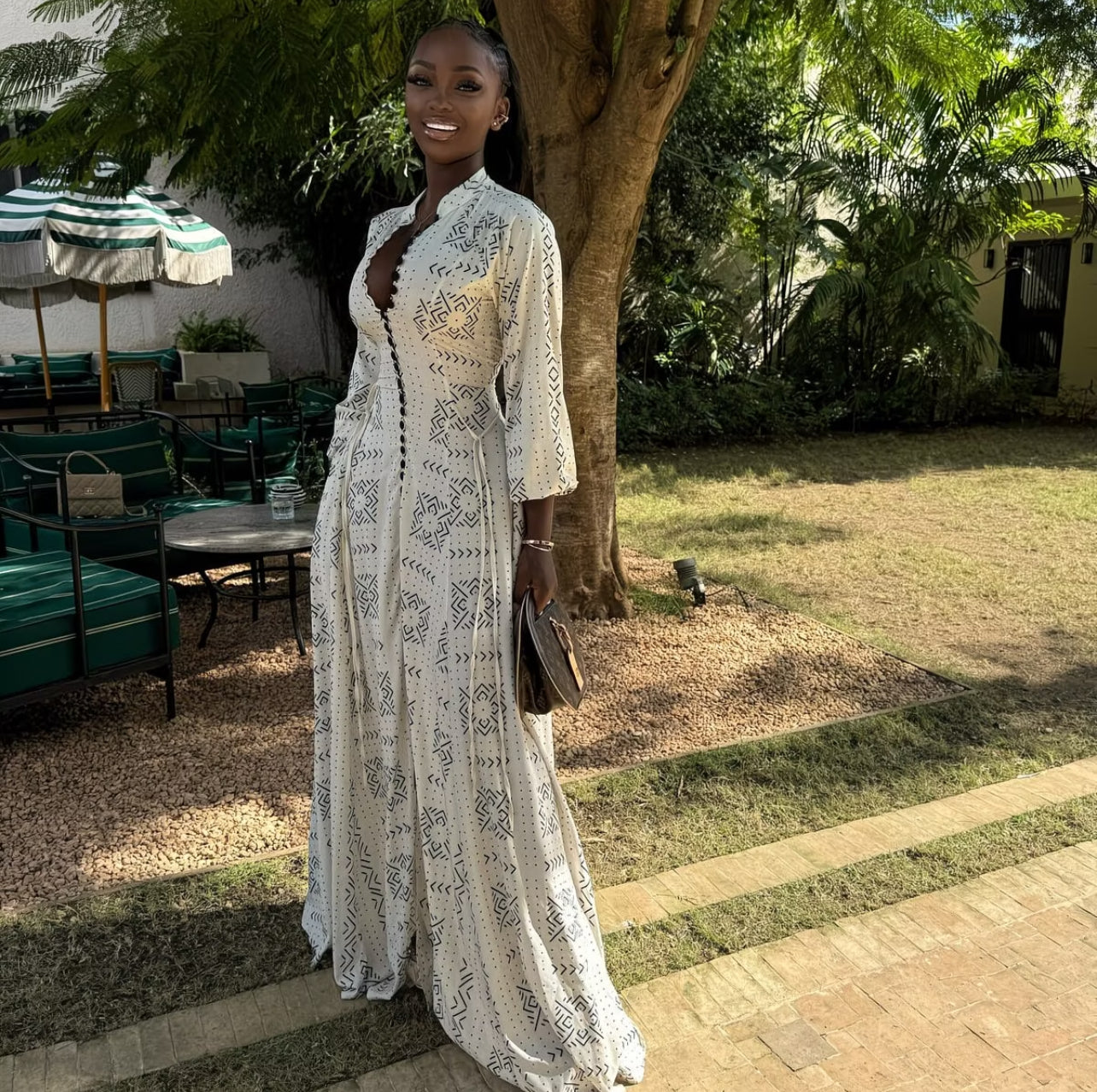 Azalia Printed Maxi Dress