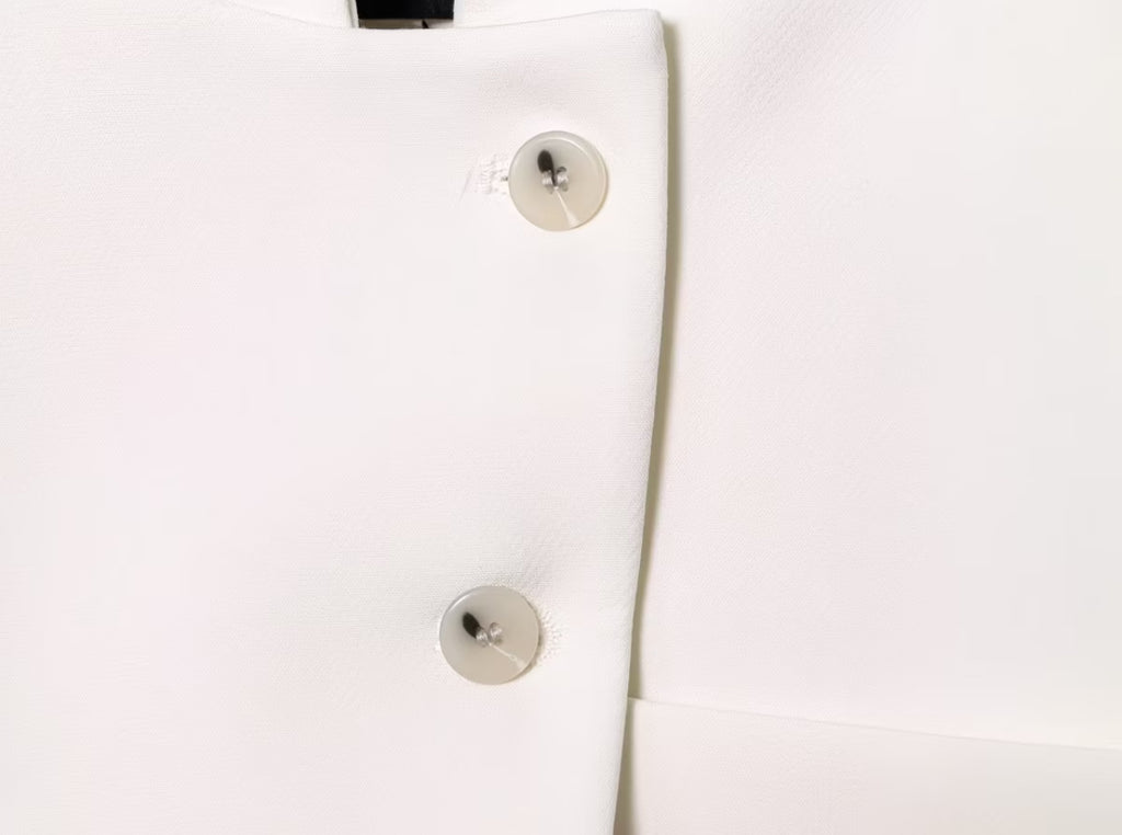The Élan Cropped Blazer – Ivory