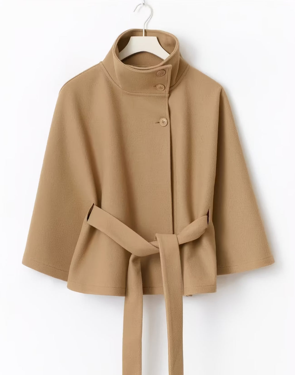 The Cabe Belted Cape Trench Coat