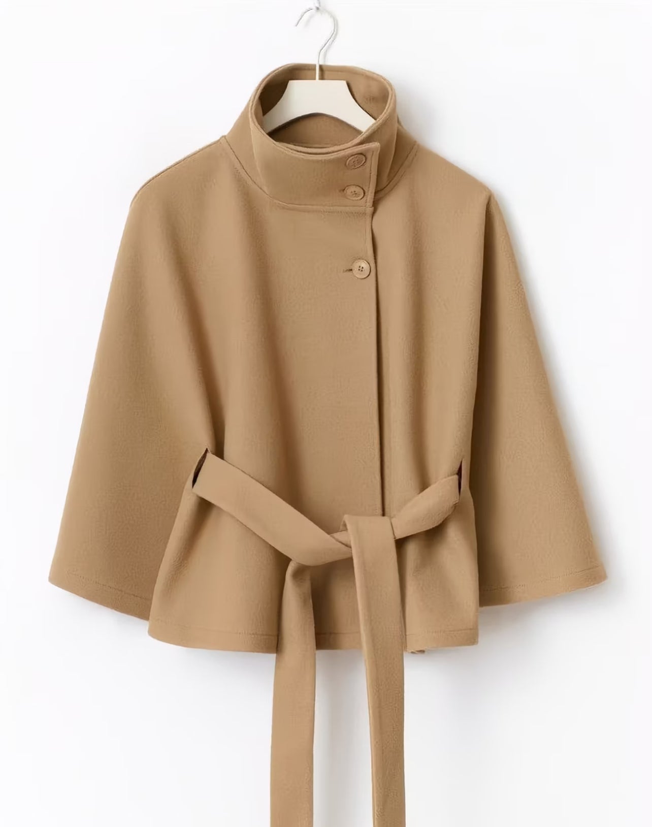 The Cabe Belted Cape Trench Coat