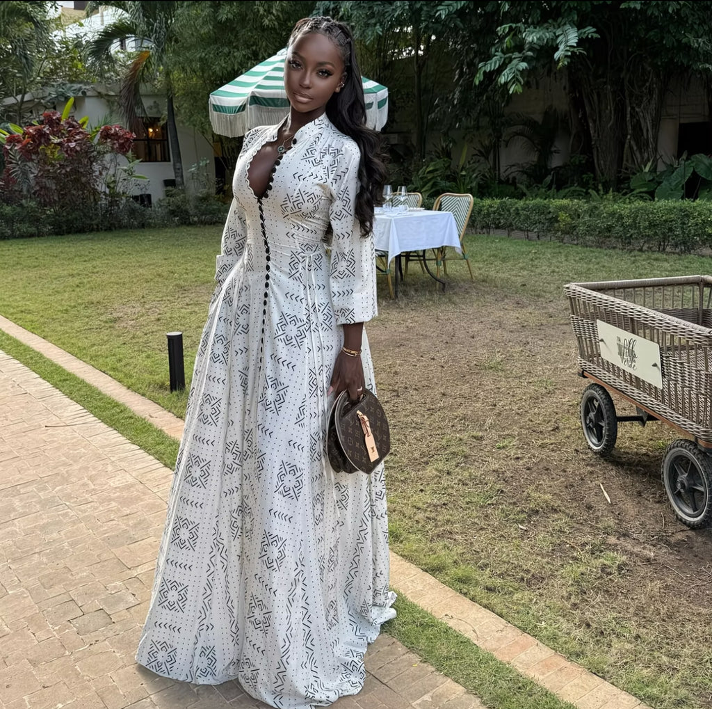Azalia Printed Maxi Dress