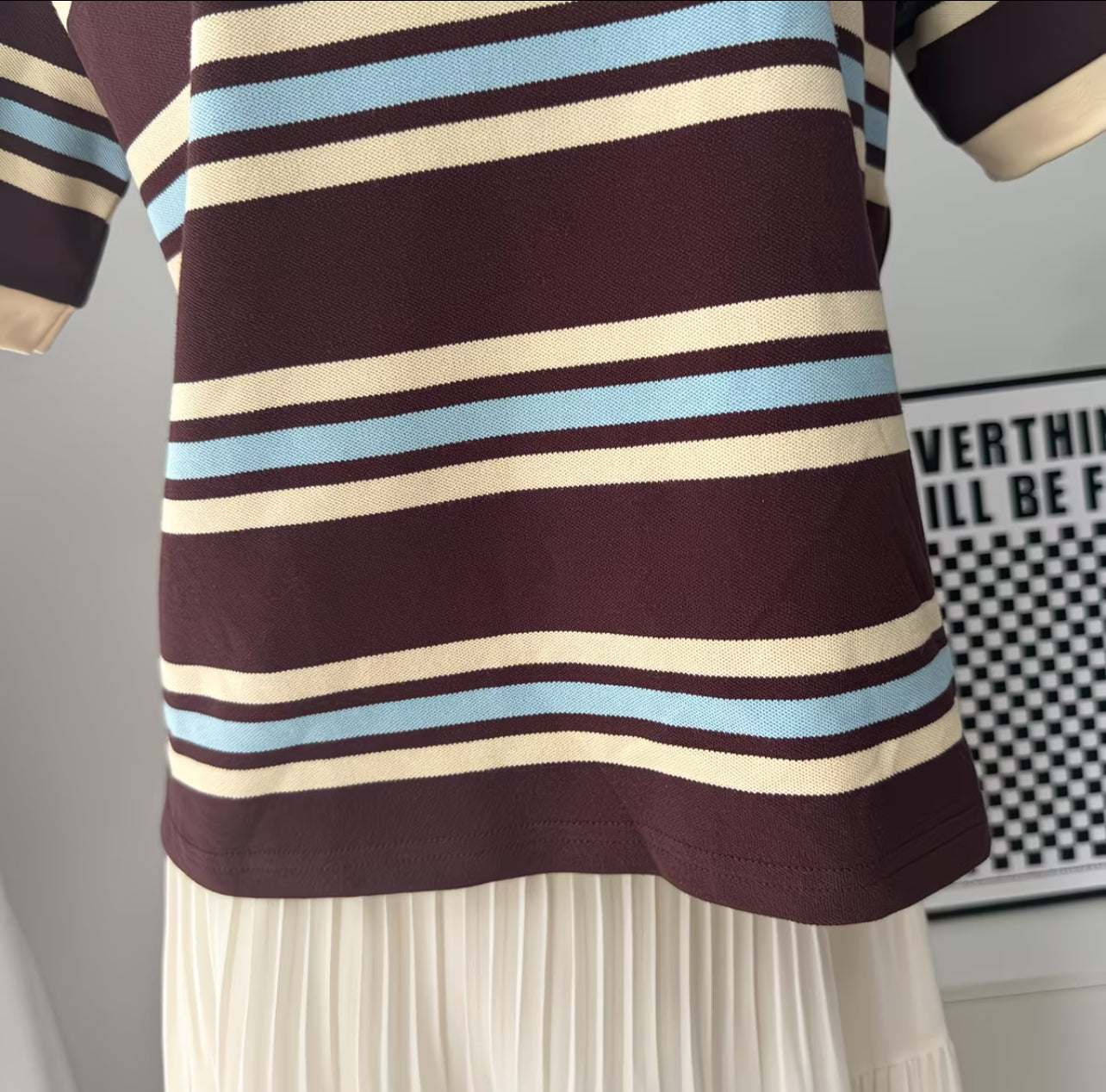 Vintage Stripe Knit Polo
