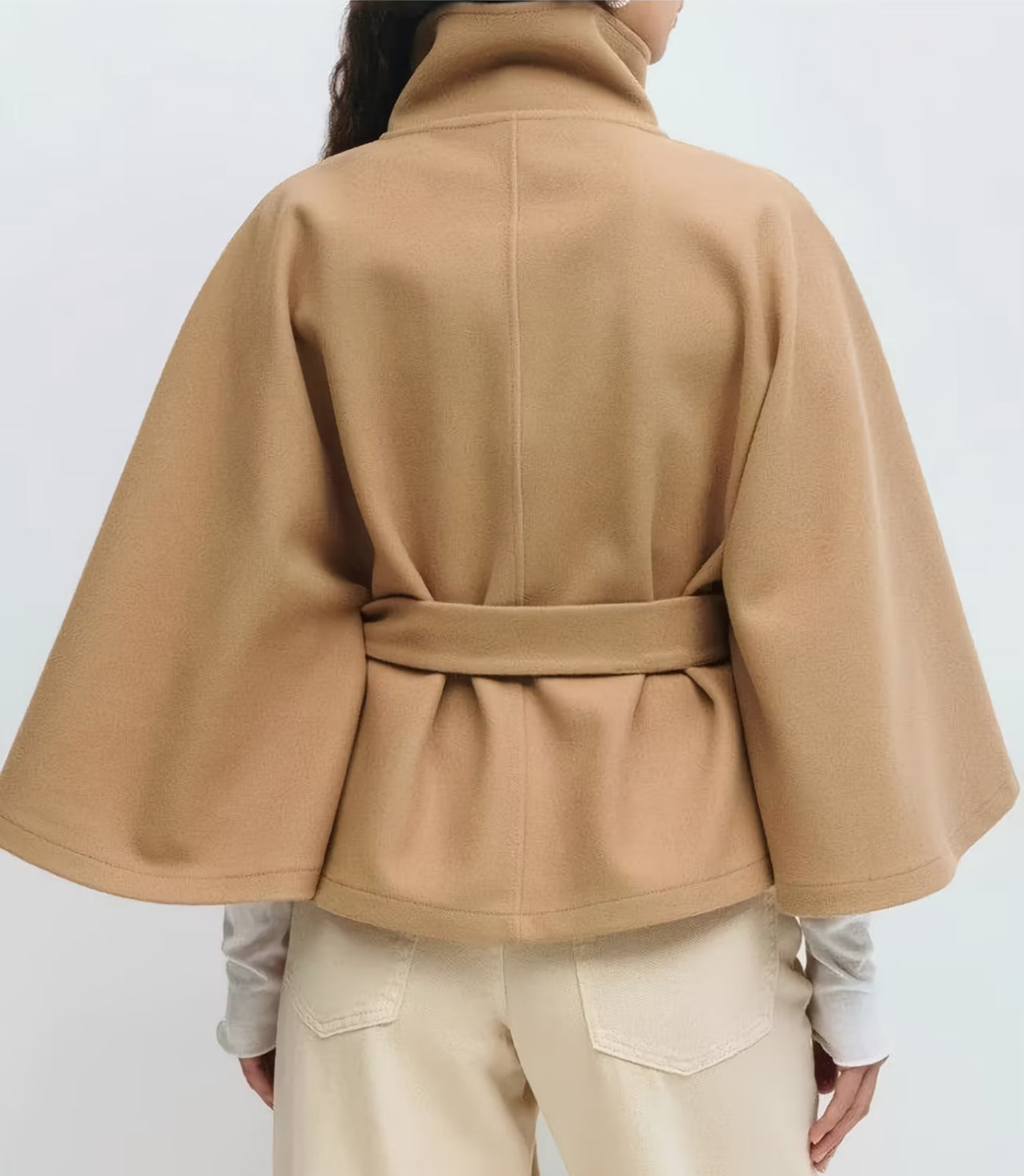 The Cabe Belted Cape Trench Coat