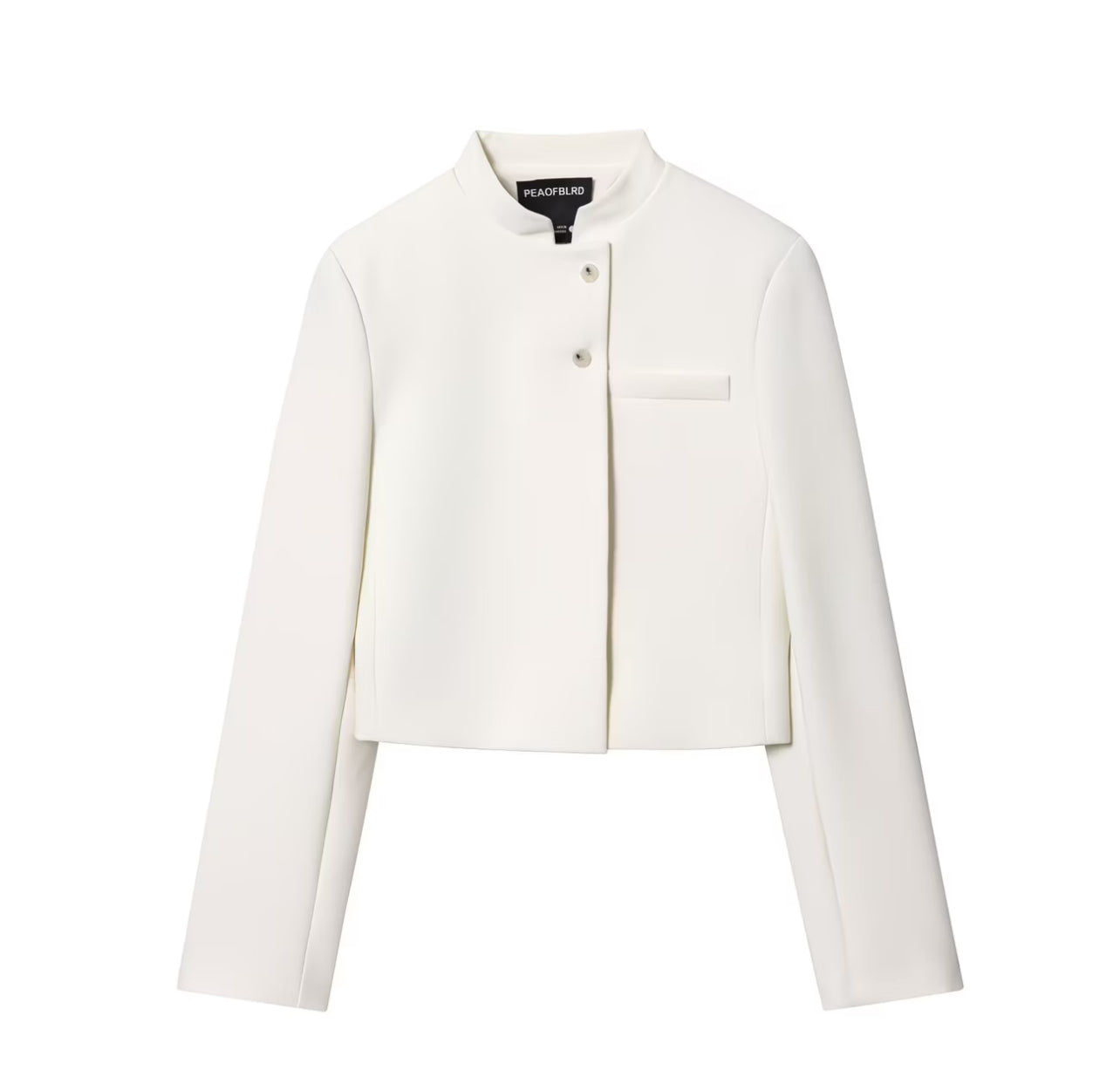 The Élan Cropped Blazer – Ivory
