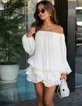 Isla Off-Shoulder Ruffle Mini Dress