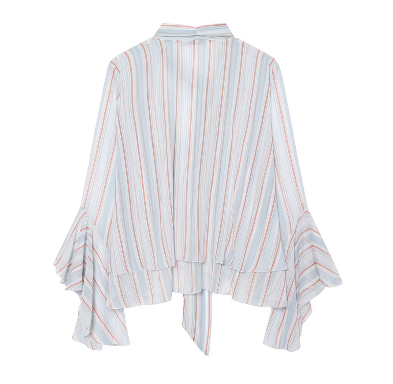 The Cabe Paris Stripe Tie-Front Blouse