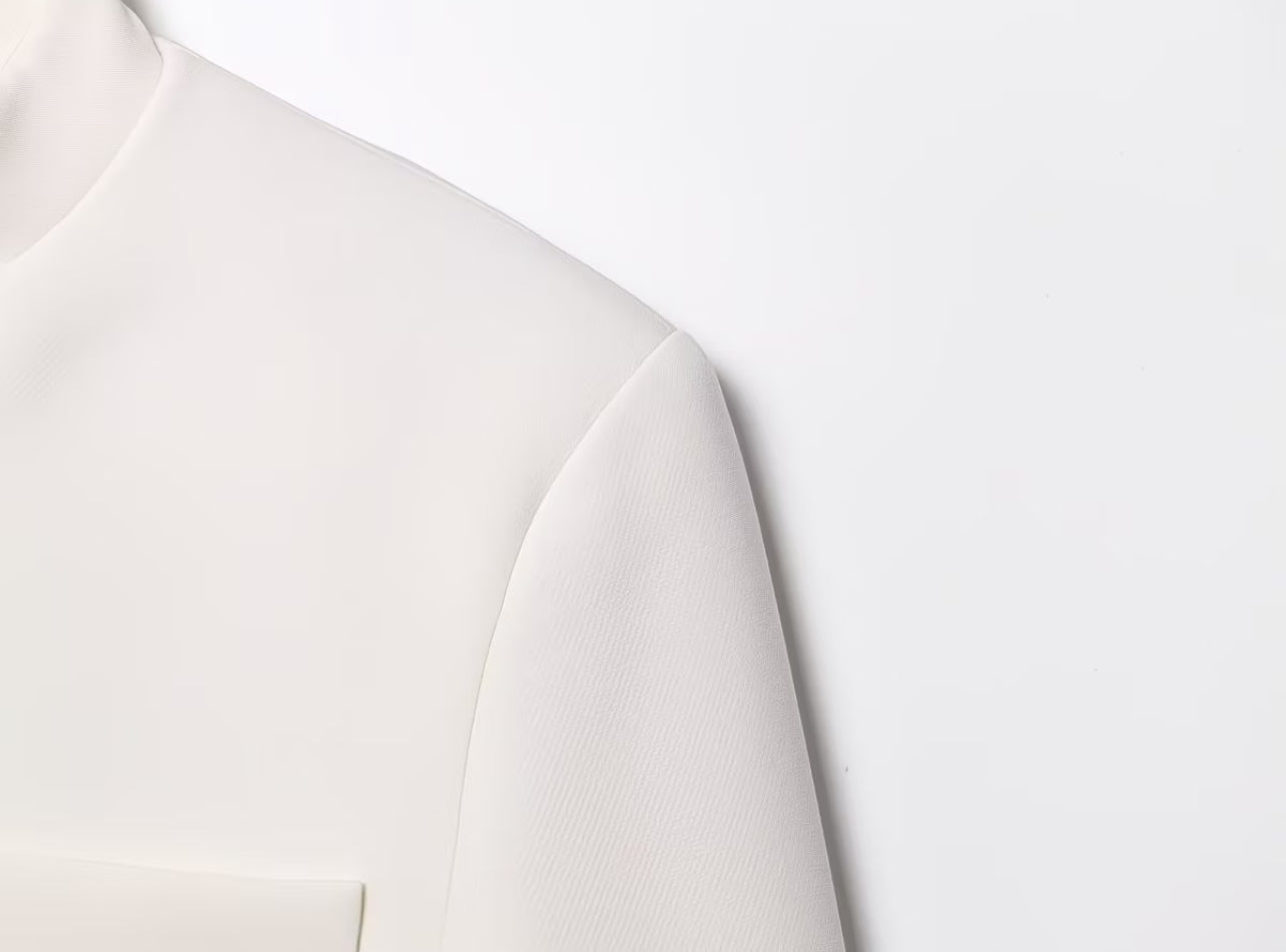 The Élan Cropped Blazer – Ivory